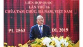 Prime Minister Nguyen Xuan Phuc speaks at the event. (Photo: Sggp)
