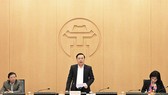 Vice Chairman of the Hanoi People’s Committee Chu Xuan Dung speaks at the meeting (Photo: VNA)