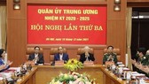 The Central Military Commission in the 2020-2025 tenure convened its third meeting in Hanoi on December 16. (Photo: VNA)