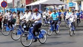 The public bicycle service is put into operation in HCMC last December. (Photo: SGGP)