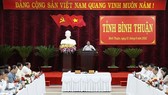 Prime Minister Pham Minh Chinh speaks at the meeting (Photo: VNA) ​