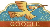 A screenshot of the Google Doodle featuring Vietnam's ‘chim lac’ mythical national bird (Source: Google Doodle)