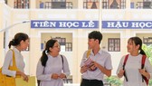 Học sinh Trường THPT Thạnh An, Cần Giờ năm học 2018-2019. Ảnh: HOÀNG HÙNG