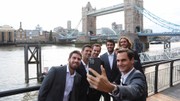 Federer và các thành viên Tuyển châu Âu