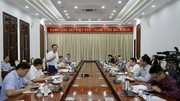 Đồng chí Nguyễn Văn Nên, Bí thư Thành uỷ TPHCM, phát biểu tại buổi gặp gỡ đại diện 2 đội bóng của TPHCM. Ảnh: DŨNG PHƯƠNG