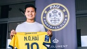 Quang Hải ra mắt Pau FC vào tối qua 29-5 (theo giờ Việt Nam). ẢNH: FBNV