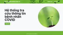 Giao diện "Tìm người thân - Danh sách người mất vì Covid-19” trên web