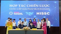 Ký kết bản Hợp tác chiến lược, giao kết hợp tác chính thức giữa hai Công ty Cổ phần Việt Nam Blockchain và Công ty HISSC. Nguồn: QTSC