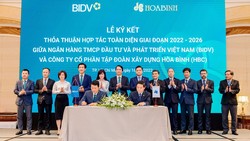 BIDV và Tập đoàn Xây dựng Hòa Bình ký kết hợp tác toàn diện giai đoạn 2022 – 2026