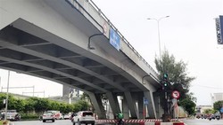 Cầu vượt Nguyễn Hữu Cảnh. (Ảnh: TTXVN)