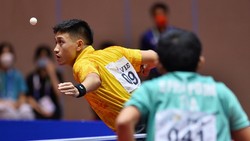 Tay vợt Nguyễn Anh Tú là VĐV nam duy nhất còn tham dự nội dung đơn tại giải Đông Nam Á 2022. Ảnh: T.Q