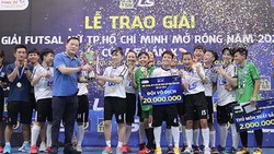 Đội futsal nữ Thái Sơn Nam Quận 8 vô địch TPHCM năm 2021