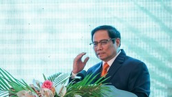 Thủ tướng Chính phủ Phạm Minh Chính phát biểu tại hội nghị xúc tiến đầu tư tỉnh Gia Lai năm 2022. Ảnh: VGP