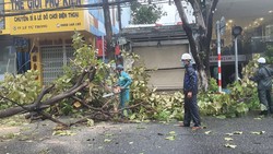 Lực lượng chức năng TP Đà Nẵng đang khắc phục hậu quả cơn bão