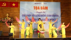 Tác phẩm âm nhạc về Chủ tịch Hồ Chí Minh được biểu diễn tại các hội nghị tại quận 7