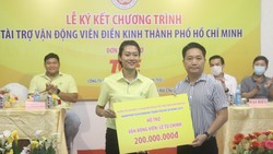 Lê Tú Chinh vừa được nhận hỗ trợ để yên tâm tập luyện nhằm đạt kết quả cao tại SEA Games 31 và Đại hội TDTT toàn quốc