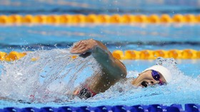 Ánh Viên đã trở thành VĐV đoạt nhiều HCV nhất tại SEA Games 30. Ảnh: DŨNG PHƯƠNG
