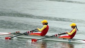 Các VĐV rowing tham dự vòng loại Olympic 2020.