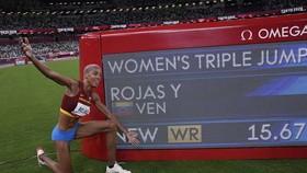 Kỷ lục gia Yulimar Rojas.