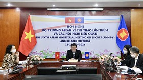Đại diễn lãnh đạo Vụ hợp tác quốc tế, Tổng cục TDTT tham dự Hội nghị.