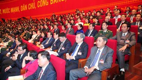 Các đại biểu dự phiên trù bị Đại hội XIII của Đảng. Ảnh: VIẾT CHUNG