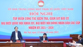 Hội nghị trực tuyến tập huấn công tác kiểm tra, giám sát bầu cử
