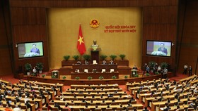 Kỳ họp thứ 11, Quốc hội khóa XIV. Ảnh: VIẾT CHUNG
