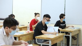 Thí sinh dự thi tốt nghiệp THPT 2021. Ảnh: QUANG PHÚC