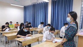Thí sinh thi kỳ thi tốt nghiệp THPT năm 2021 đợt 1. ẢNH: QUANG PHÚC