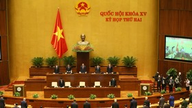 Phiên khai mạc kỳ họp thứ 2, Quốc hội khóa XV. Ảnh: VIẾT CHUNG