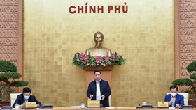 Thủ tướng Phạm Minh Chính chủ trì họp Chính phủ. Ảnh: VIẾT CHUNG