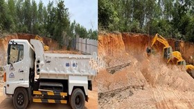 Phương tiện và khu vực phát hiện khai thác đất trái phép