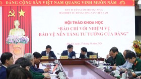 Bảo vệ nền tảng tư tưởng của Đảng là nhiệm vụ thường xuyên, quan trọng hàng đầu của báo chí