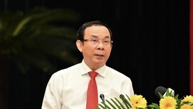 Mr. Nen at the meeting (Photo: SGGP)