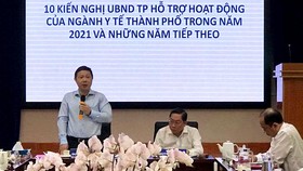 Phó Chủ tịch UBND TPHCM Dương Anh Đức phát biểu chỉ đạo tại buổi làm việc