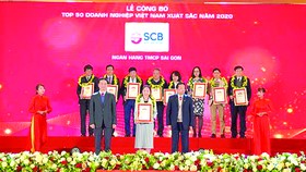 SCB được bình chọn vào Tốp 50 doanh nghiệp xuất sắc nhất Việt Nam 2020