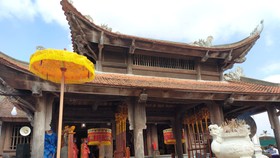 Đền thờ vua Mai Hắc Đế. Ảnh: DƯƠNG QUANG