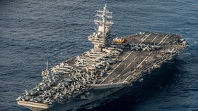 Tàu sân bay USS Ronald Reagan của Hải quân Mỹ. Ảnh: REUTERS