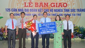XSKT Sóc Trăng trao 6 tỷ đồng vào Quỹ Vì người nghèo để hỗ trợ xây nhà cho hộ nghèo