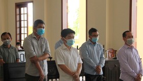 Các bị cáo tại phiên tòa