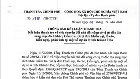 Nhiều sai phạm về đất công tại Khánh Hòa