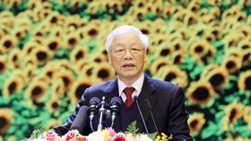 Giáo sư, Tiến sĩ Nguyễn Phú Trọng, Tổng Bí thư Ban Chấp hành Trung ương Đảng Cộng sản Việt Nam. Ảnh: VIẾT CHUNG