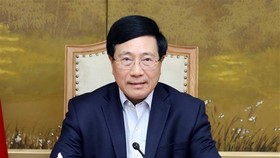 Phó Thủ tướng Chính phủ Phạm Bình Minh làm Tổ trưởng Tổ công tác về rà soát, tháo gỡ khó khăn, vướng mắc và thúc đẩy thực hiện dự án đầu tư. Ảnh: TTXVN
