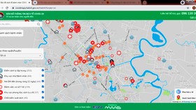 Bản đồ thông tin dịch tễ Covid-19 Hà Tĩnh được truy cập tại địa chỉ https://covidmaps.hatinh.gov.vn/.