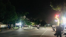 Khu vực hiện trường vụ tai nạn