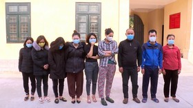 Các đối tượng tại cơ quan công an