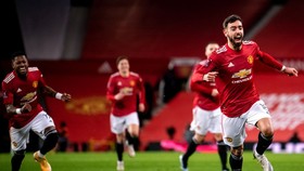 Bruno Fernandes tiếp tục truyền cảm hứng chiến thắng cho Man.United. Ảnh: Getty Images
