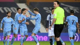 Man.City đã lên đỉnh Premier League lần đầu tiên trong mùa giải. Ảnh: Getty Images
