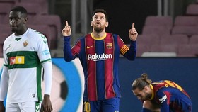 Lionel Messi tiếp tục duy trì phong độ ghi bàn cao trong năm 2021. Ảnh: Getty Images