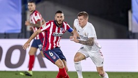 Real Madrid liệu sẽ tiếp tục thể hiện bản lĩnh trước hàng xóm Atletico? Ảnh: Getty Images